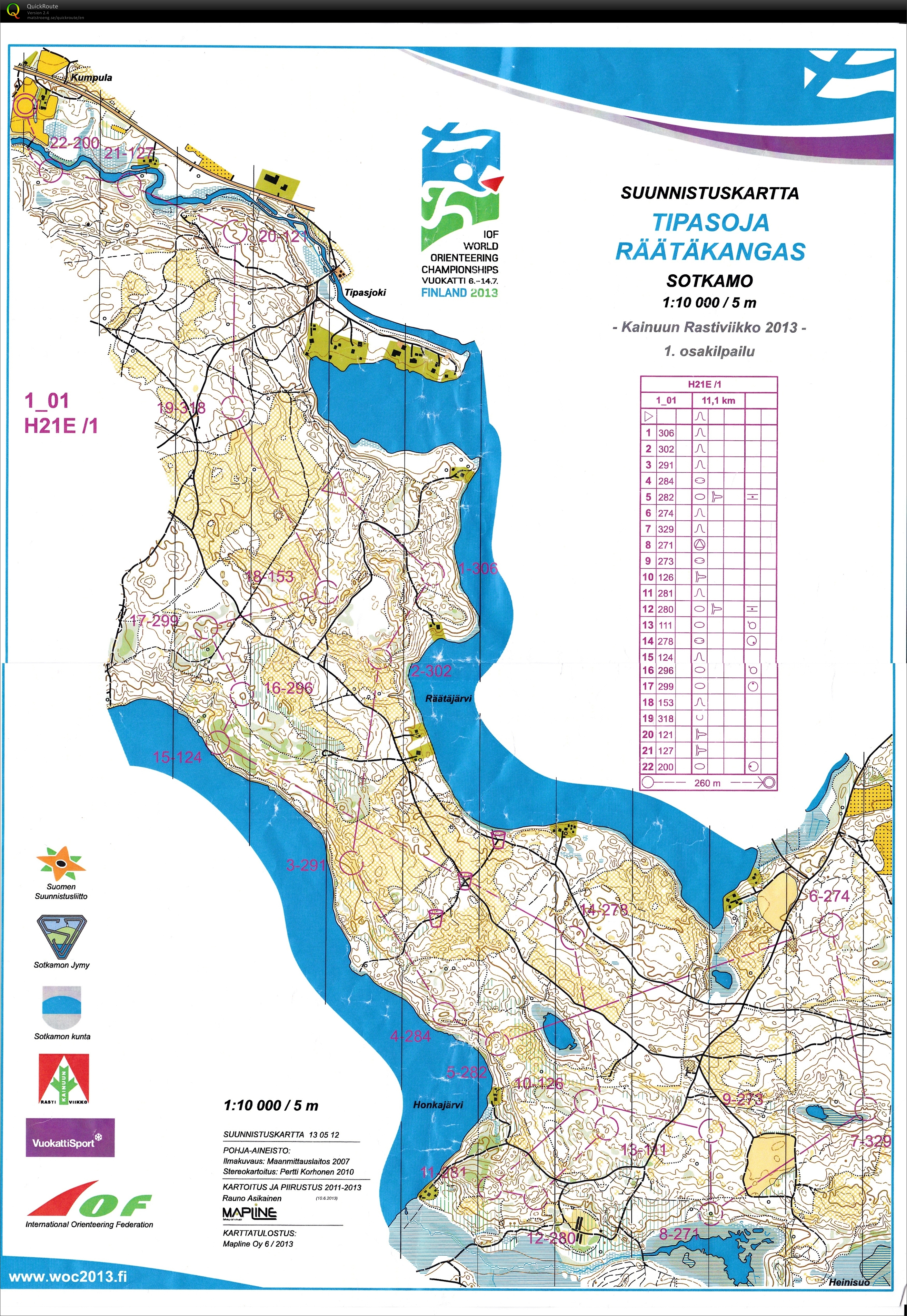 Kainuu Orienteering Week Day 1 (07-07-2013)