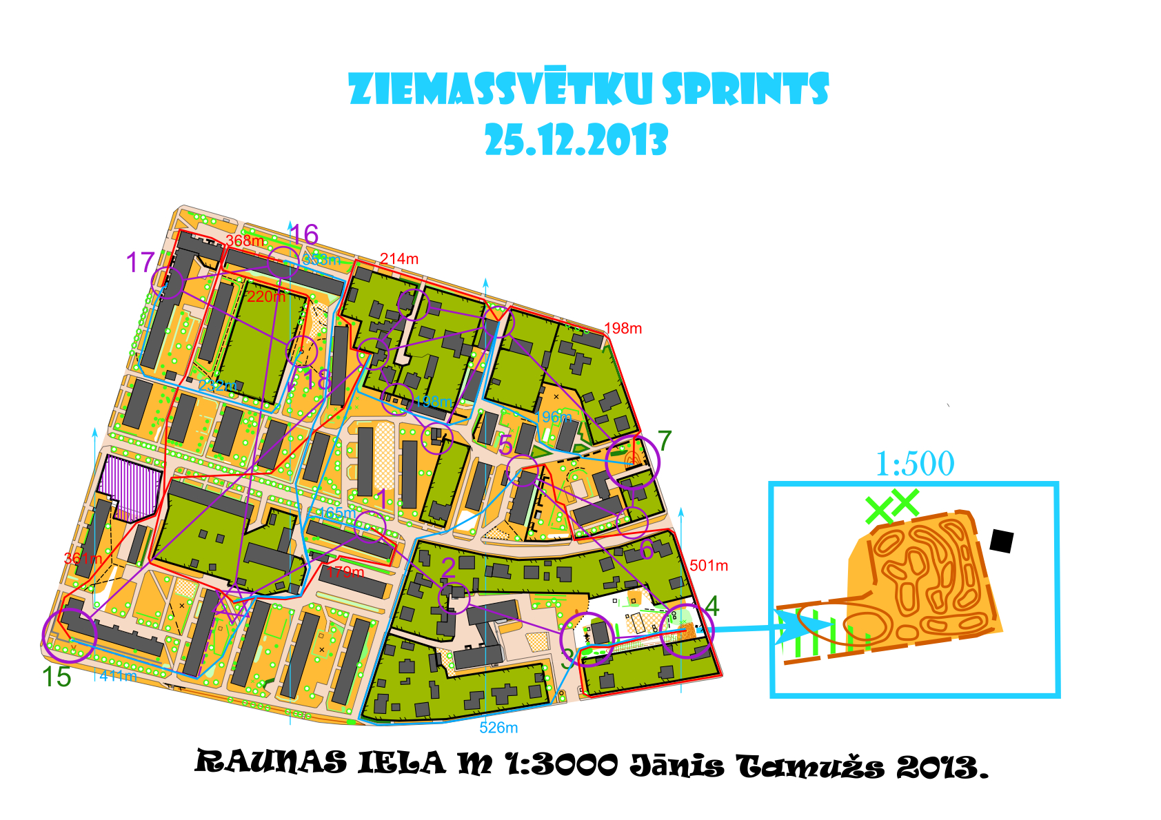 Ziemassvetku sprints - Celu varianti (25-12-2013)